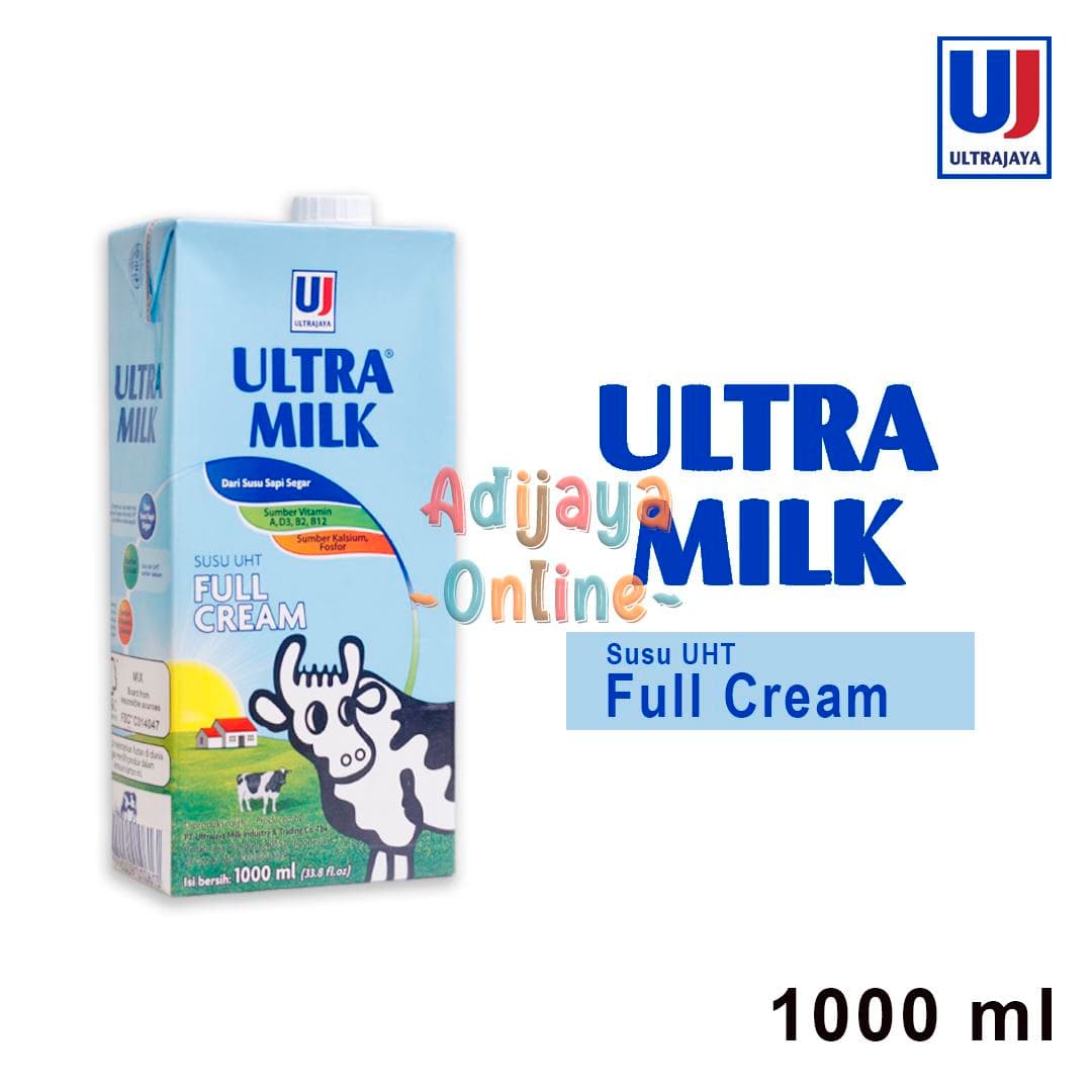 Ultra Milk Full Cream 1 Liter — Minuman & Sirup di Adijaya Bandung